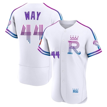 Beck Way Men's Authentic Kansas City Royals White 2026 City Connect Stadium Jersey
