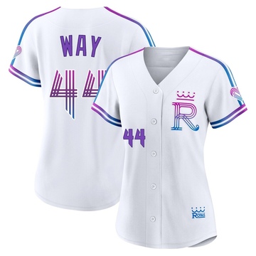 Beck Way Women's Authentic Kansas City Royals White 2026 City Connect Stadium Jersey
