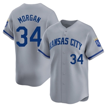 Eli Morgan Men's Limited Kansas City Royals Gray Away Jersey