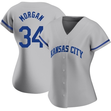 Eli Morgan Women's Replica Kansas City Royals Gray 2022 Road Jersey