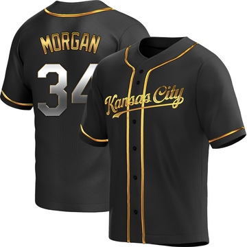 Eli Morgan Youth Replica Kansas City Royals Black Golden Alternate Jersey